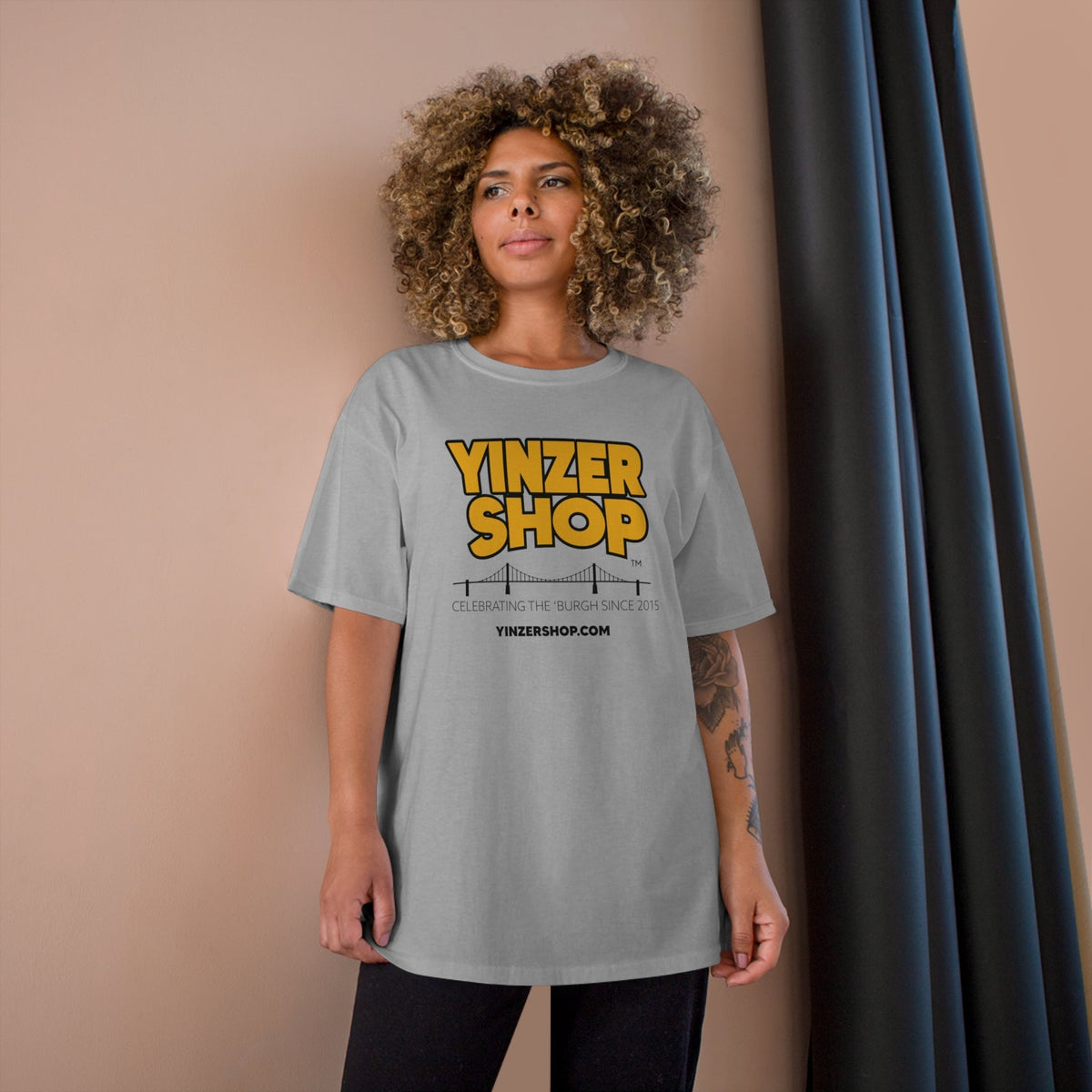 YinzerShop Serving Since 2015 - Champion T425 T-Shirt