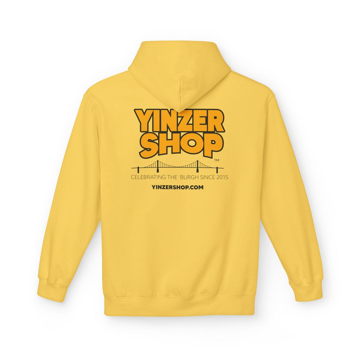 YinzerShop Serving Since 2015 - Print on back - Gildan SF500 Unisex Midweight Softstyle Fleece Hoodie