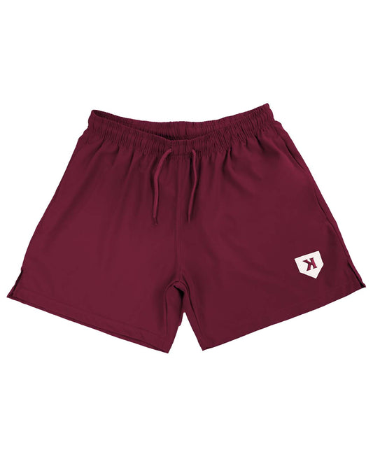 YOUTH Burgundy Training Shorts