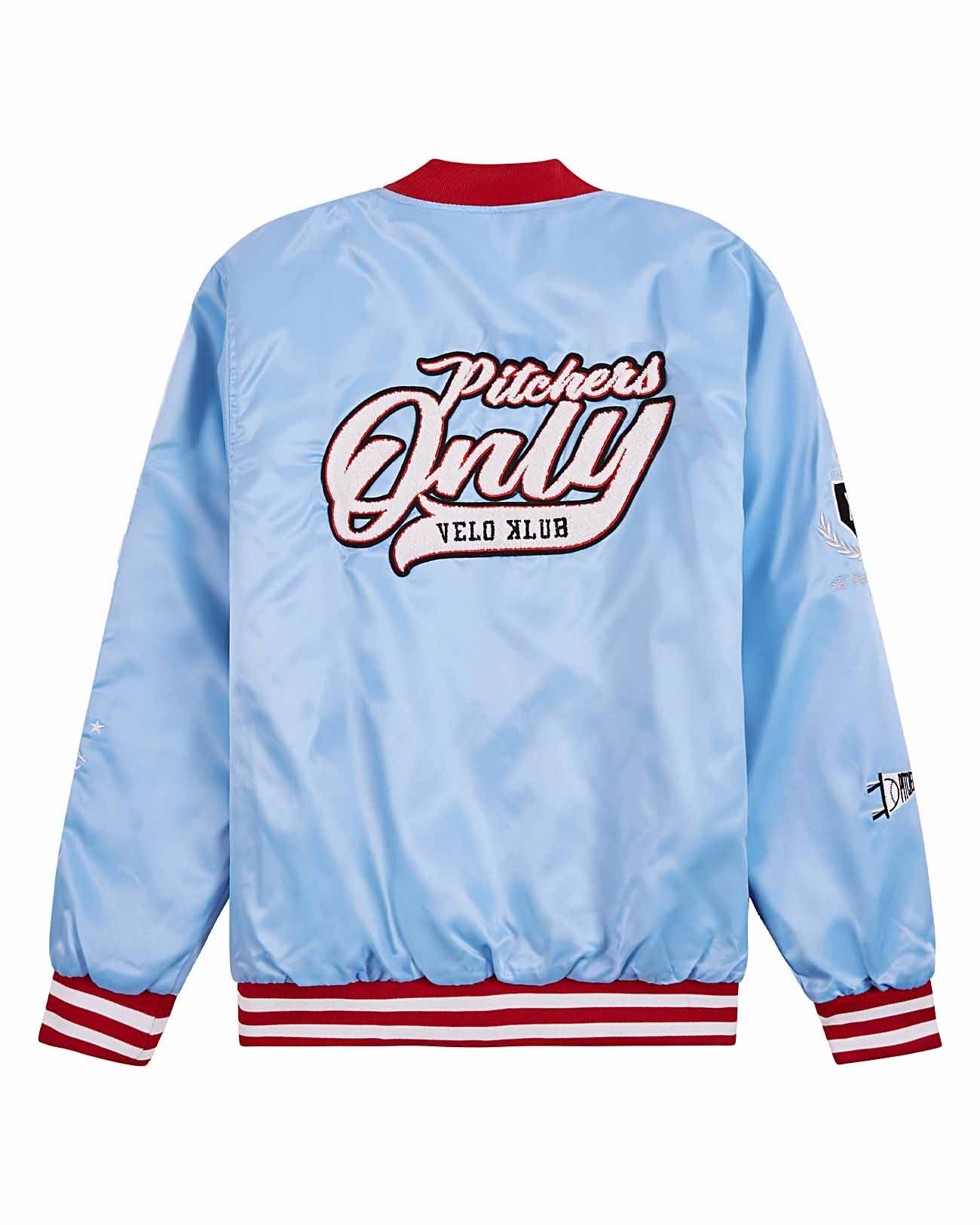 Sky Blue/Red Velo Klub Bullpen Jacket