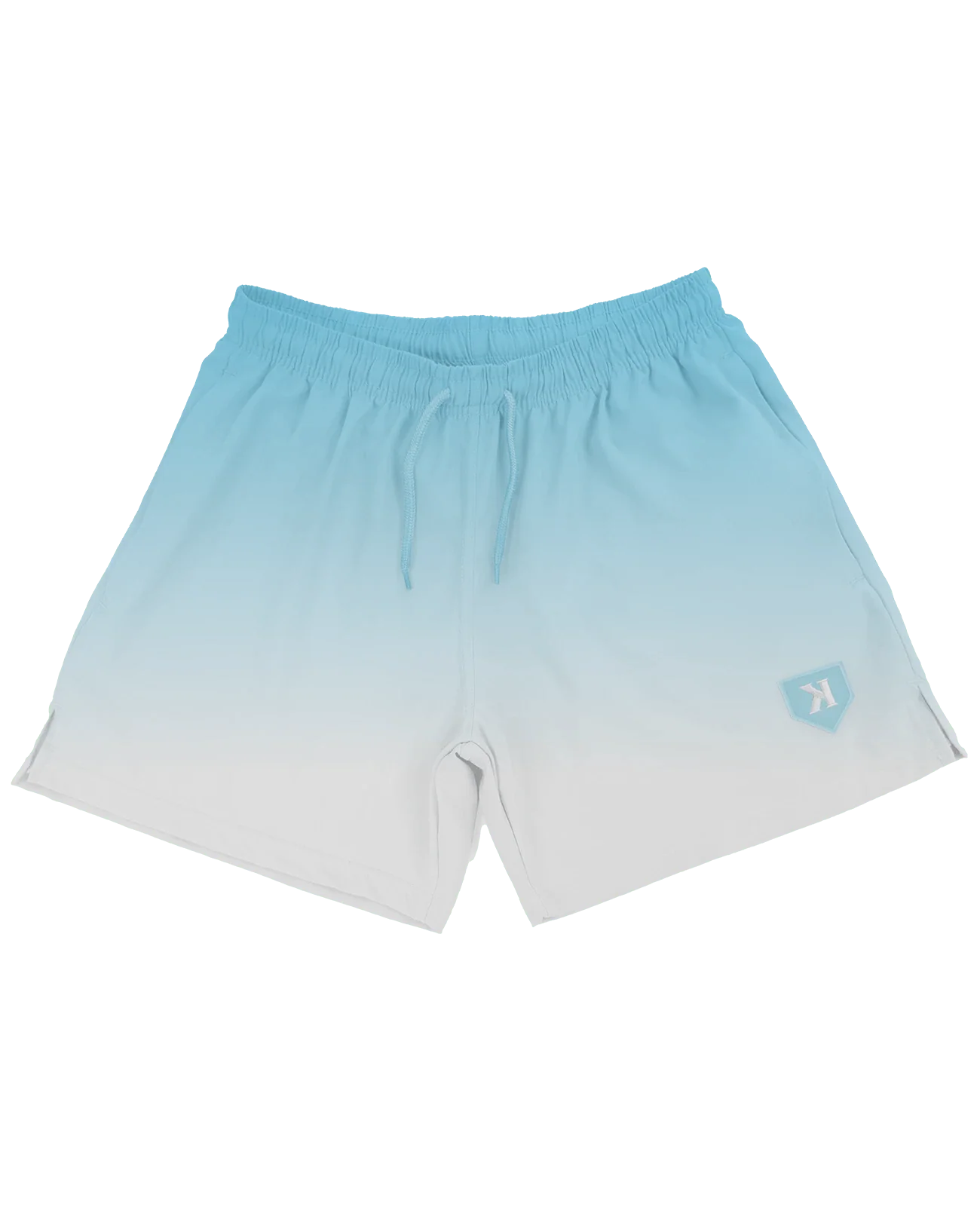Sky Blue/White Gradient Training Shorts