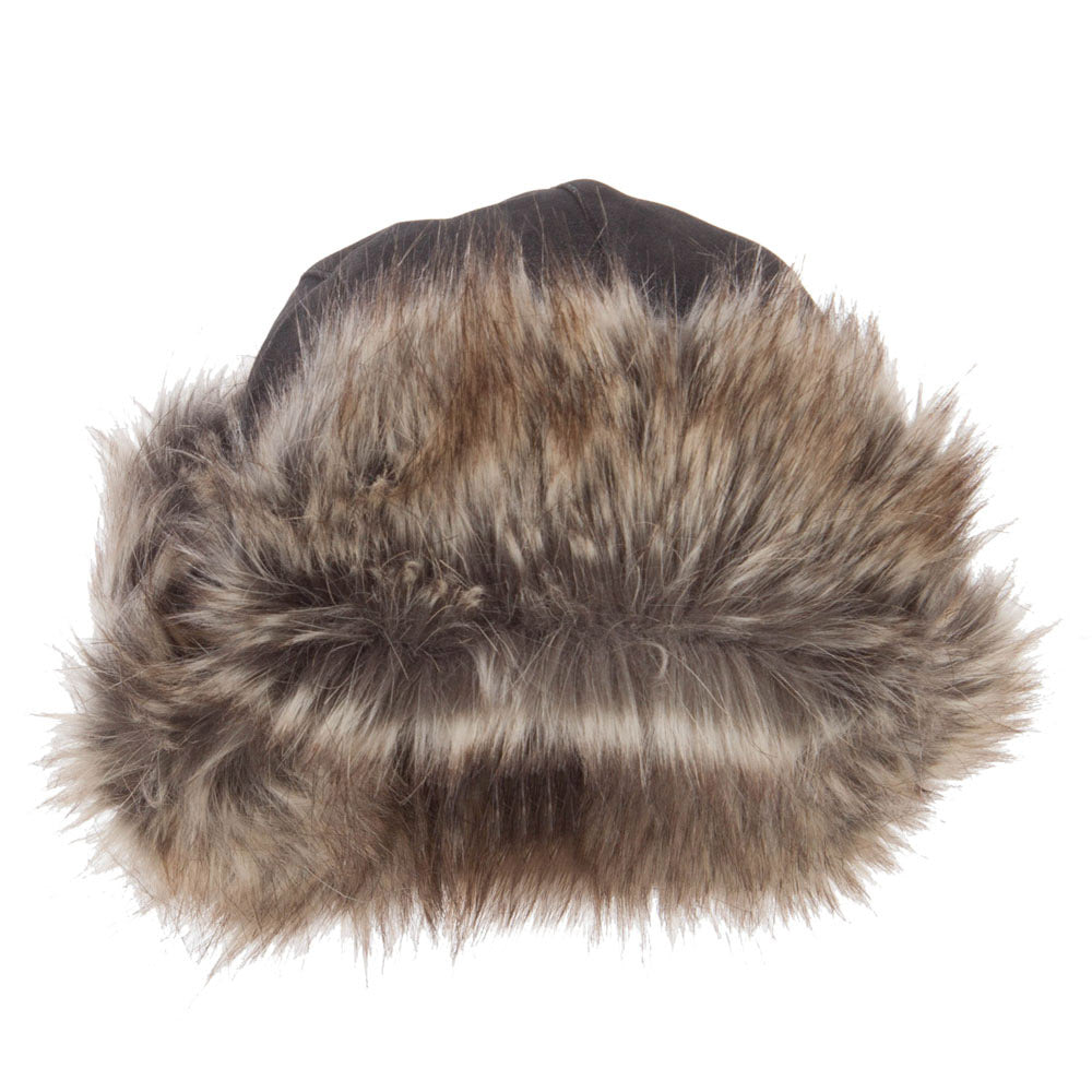 Faux Leather and Fur Trooper Hat
