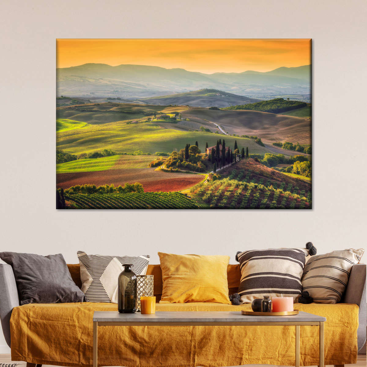 Tuscany At Dawn Wall Art