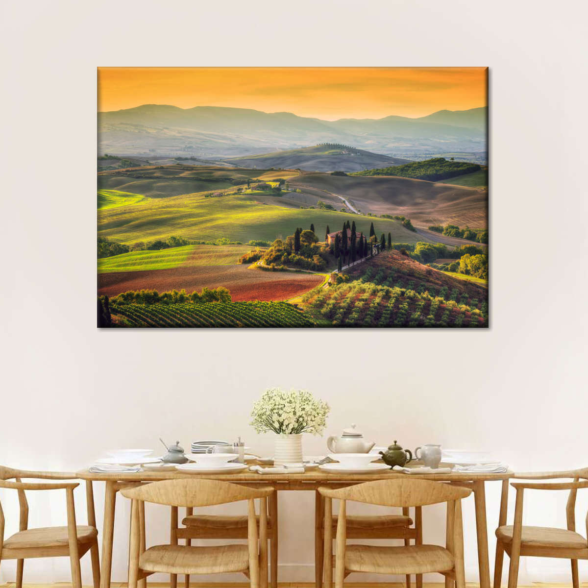Tuscany At Dawn Wall Art