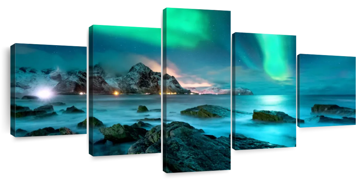 Stunning Lofoten Aurora Borealis Wall Art