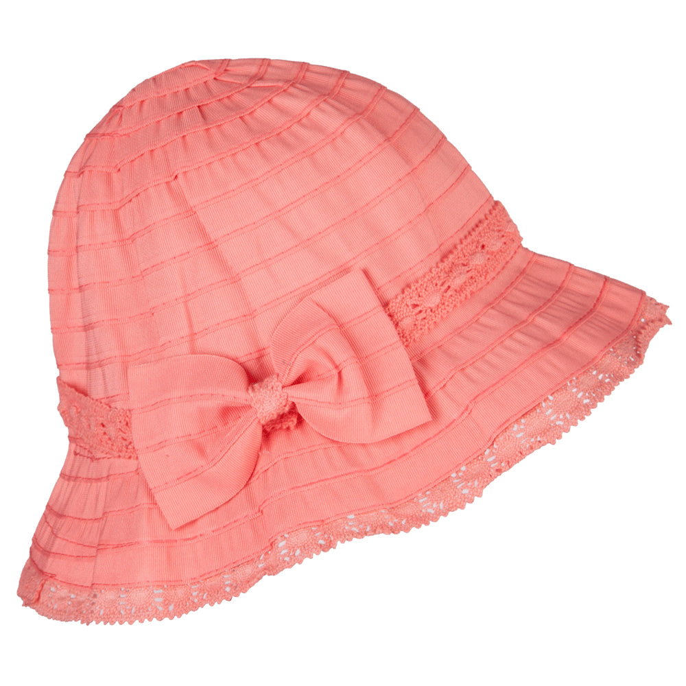 Girl's Bow Accent Bucket Hat