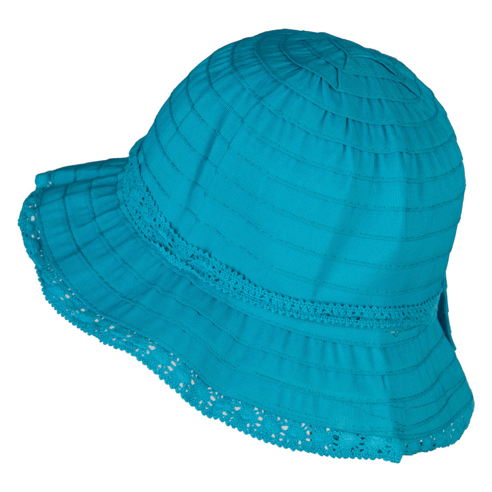 Girl's Bow Accent Bucket Hat
