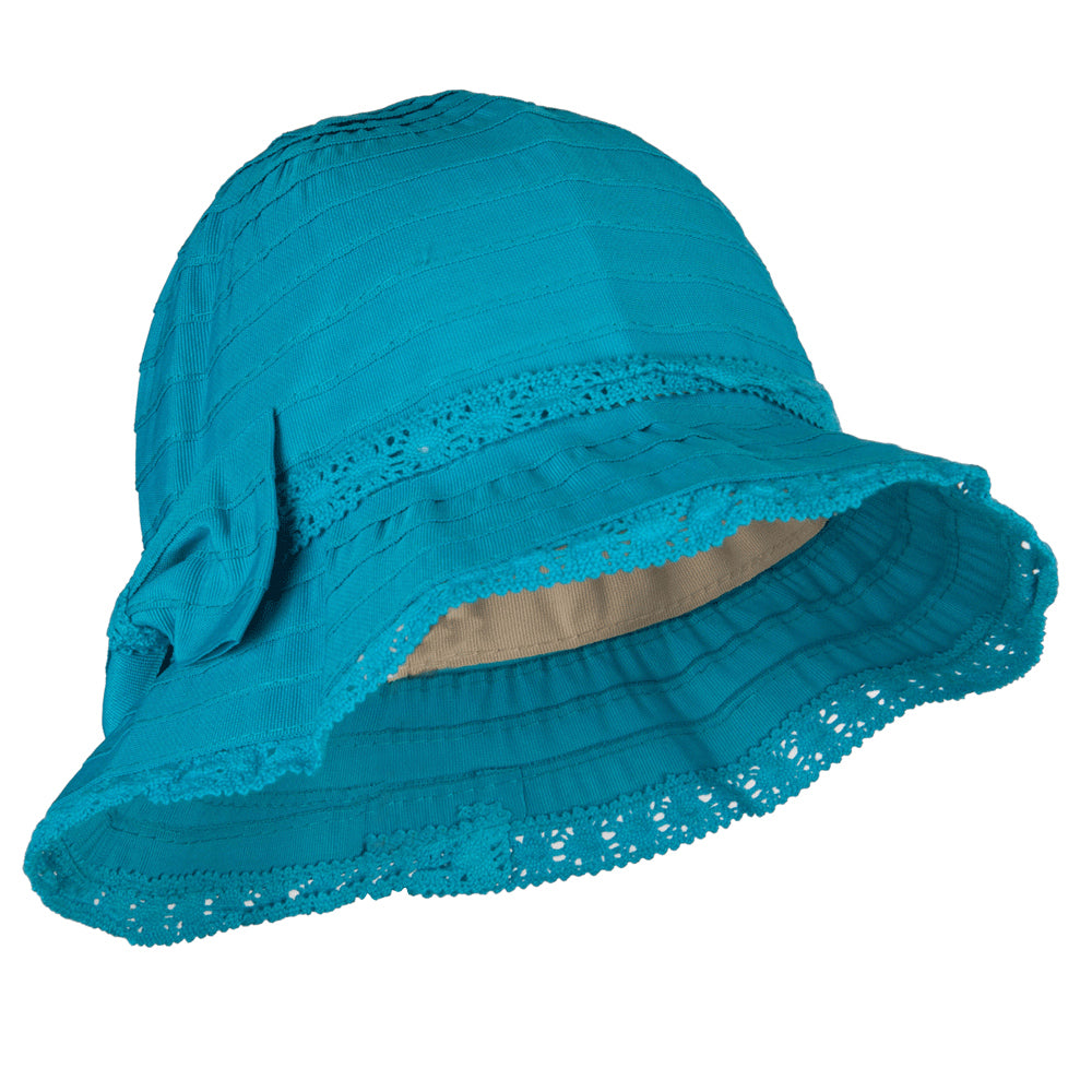 Girl's Bow Accent Bucket Hat
