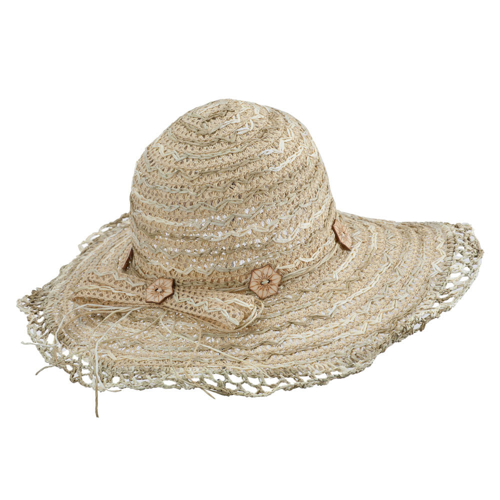 Zig Zag Designed Toyo Braid Hat