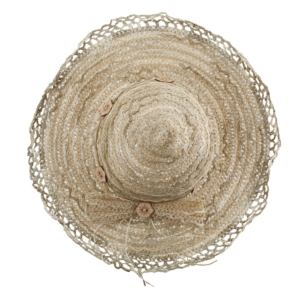 Zig Zag Designed Toyo Braid Hat