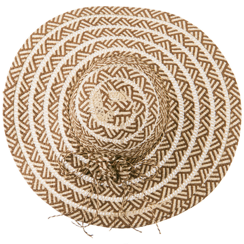 Zig Zag Toyo Braid Hat