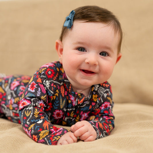 Zipper Footie - Dia de los Muertos