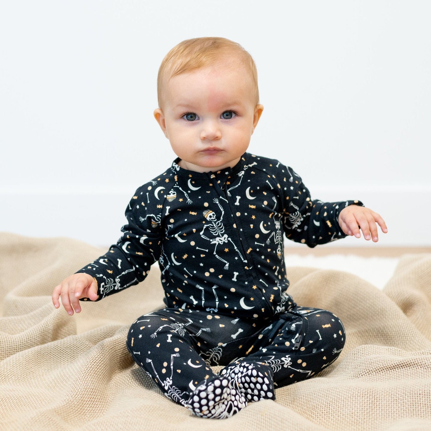 Zipper Footie Bag O' Bones