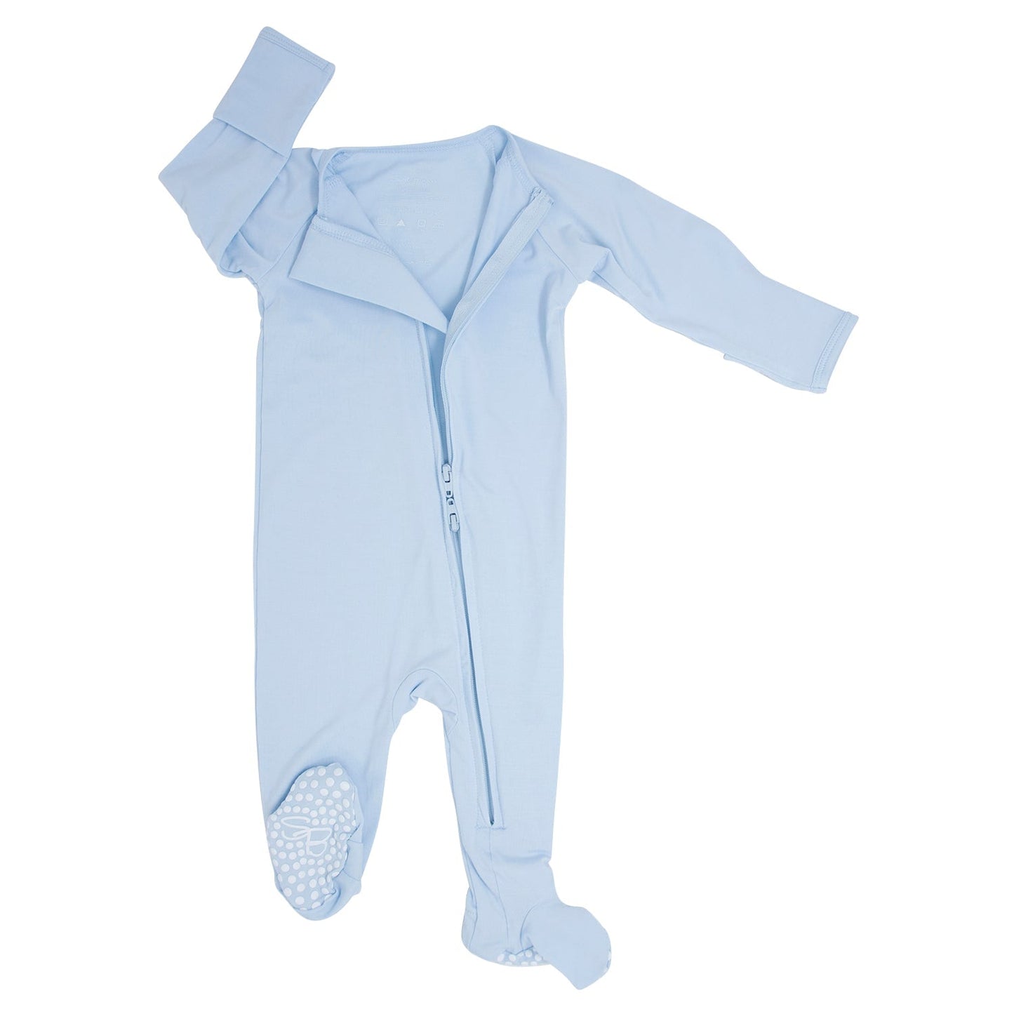 Zipper Footie Bashful Blue