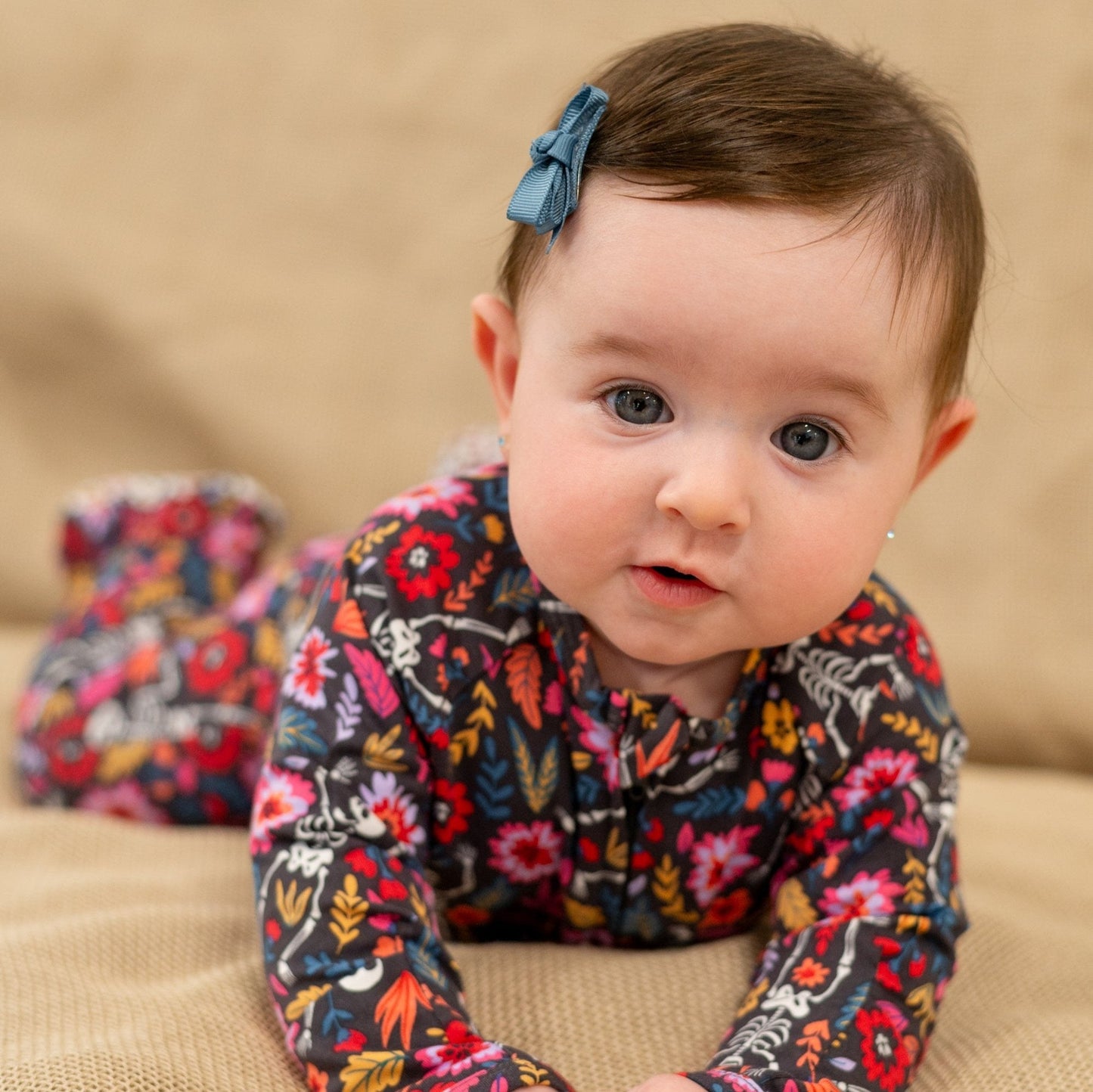 Zipper Footie - Dia de los Muertos