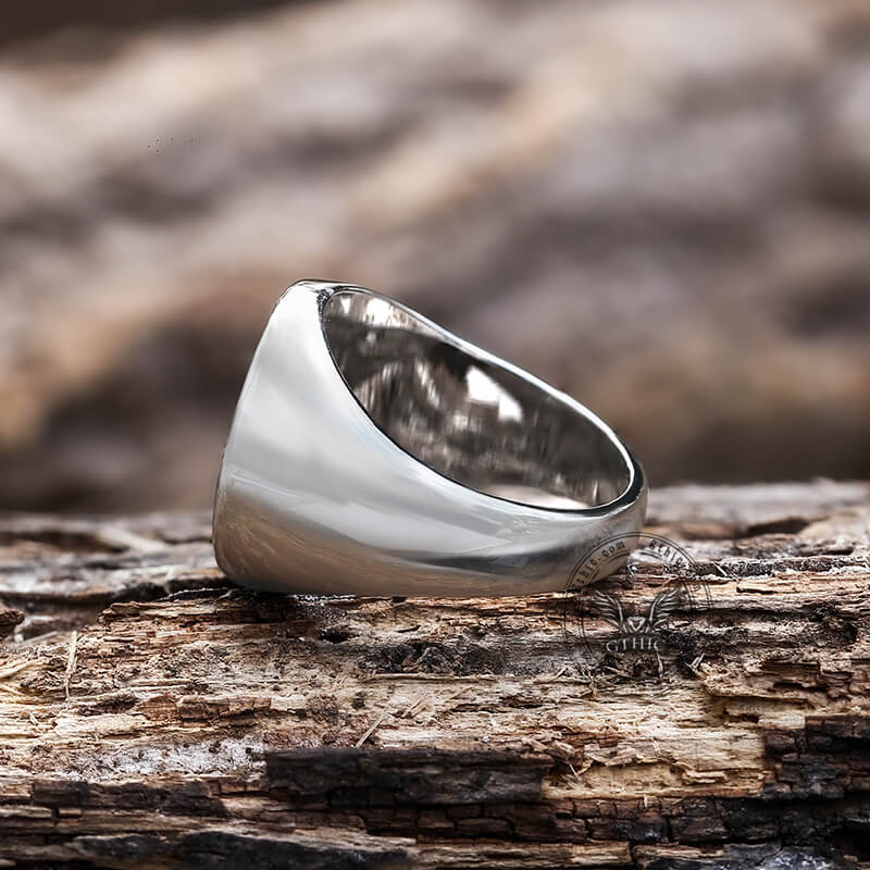 Zodiac Signs Symbol Stainless Steel Ring