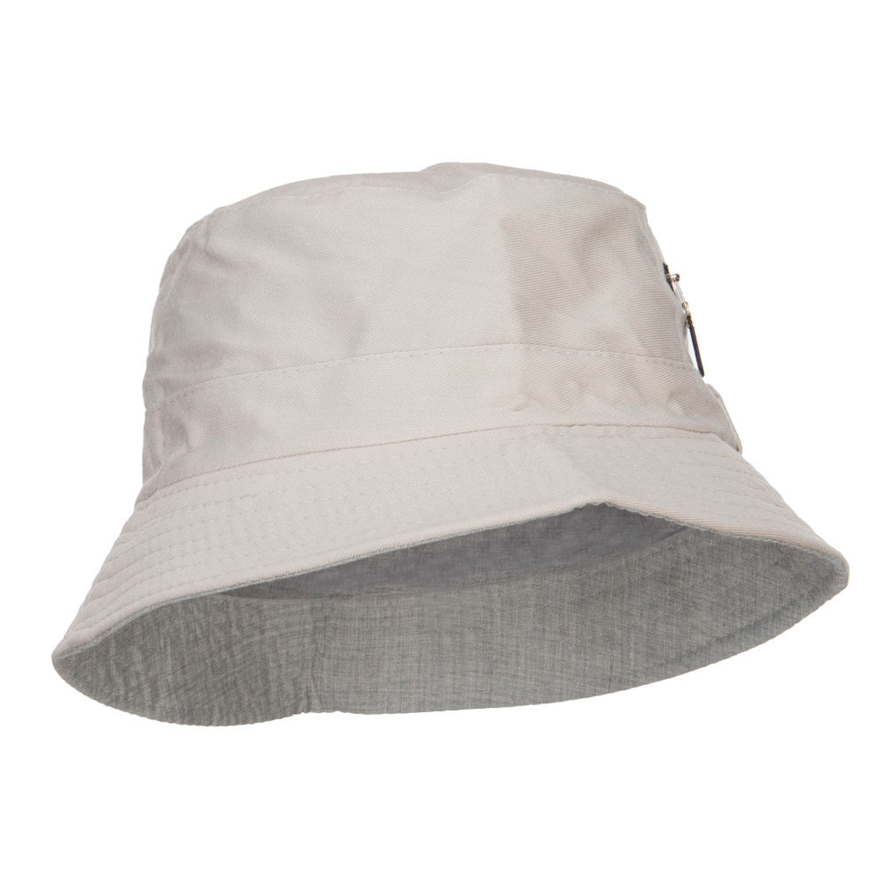 Zip Pocket Cotton Bucket Hat