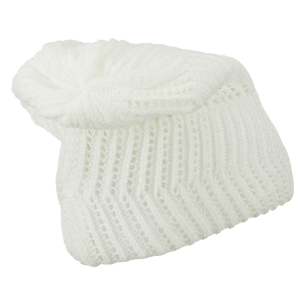 Big Size Zig Zag Vintage Reversible Beanie