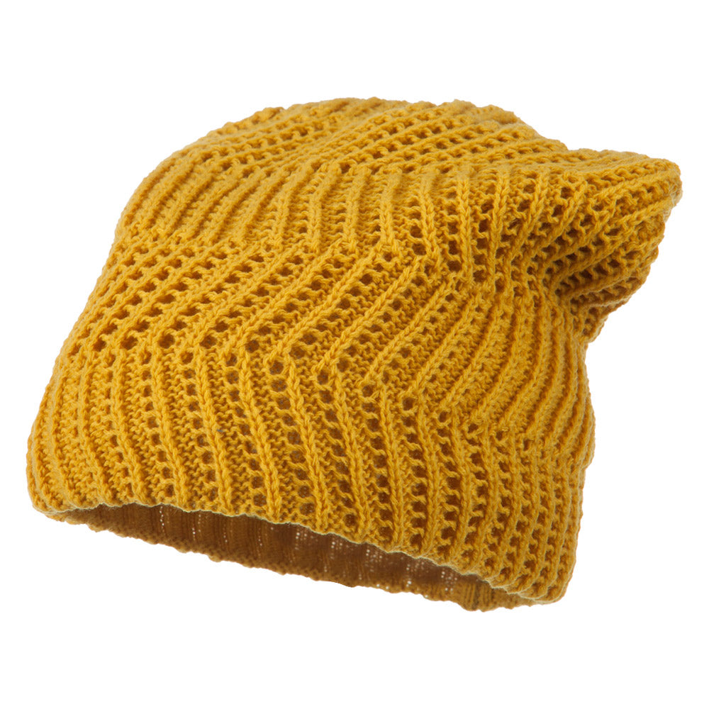 Big Size Zig Zag Vintage Reversible Beanie