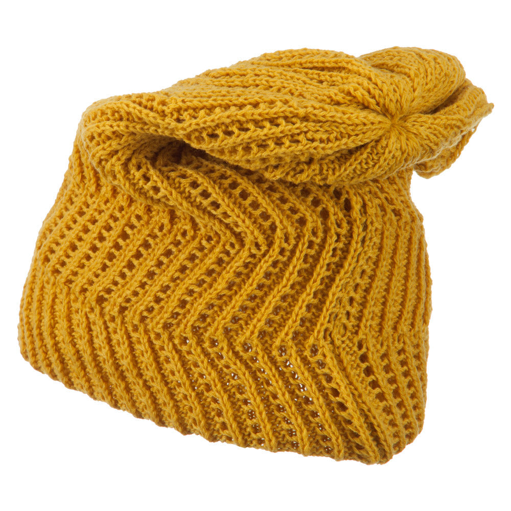 Big Size Zig Zag Vintage Reversible Beanie