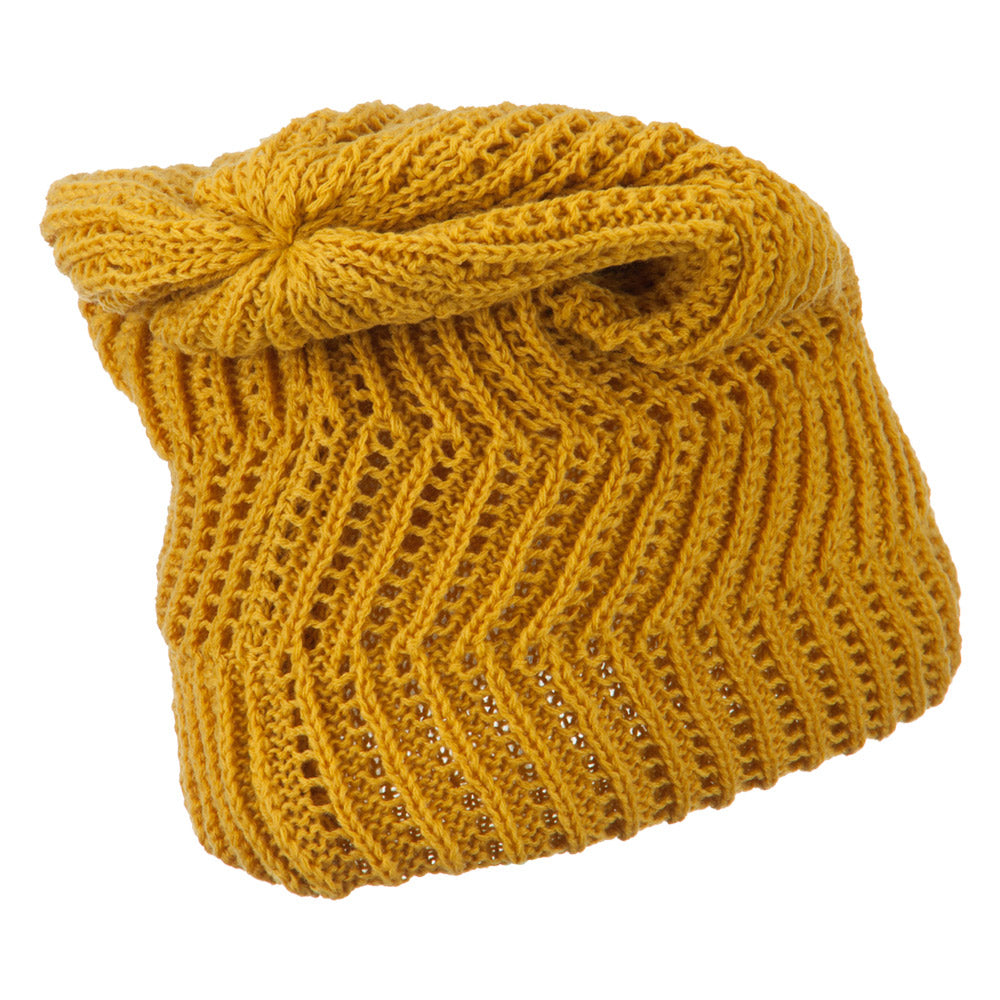 Big Size Zig Zag Vintage Reversible Beanie