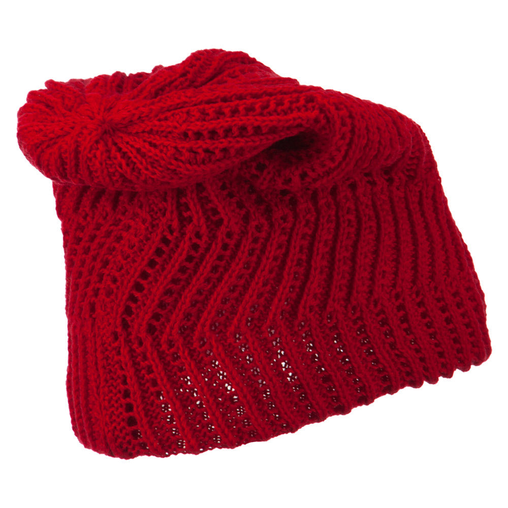 Big Size Zig Zag Vintage Reversible Beanie