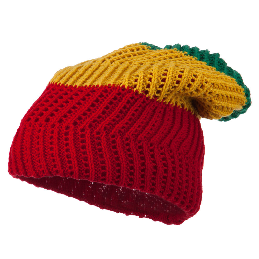 Big Size Zig Zag Vintage Reversible Beanie