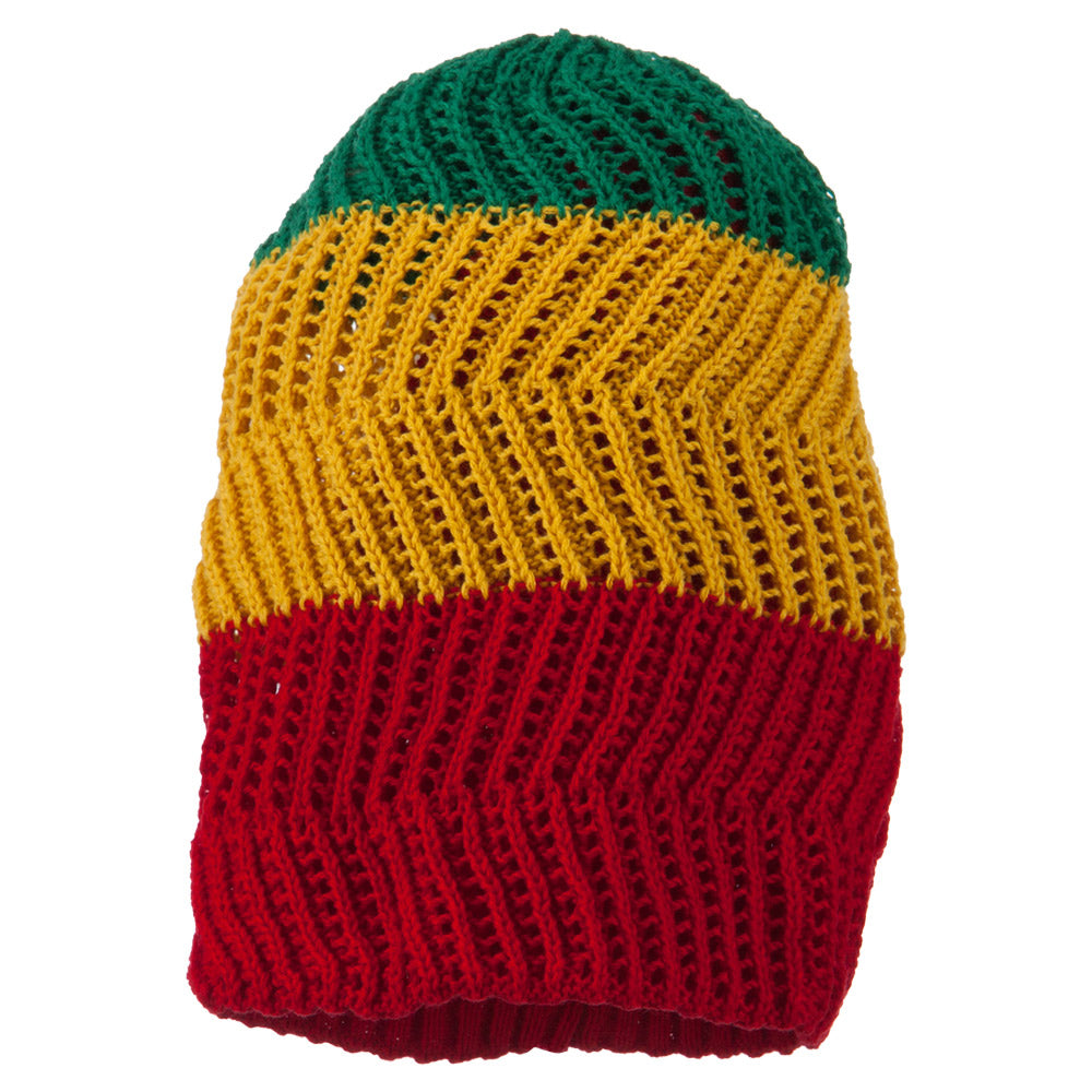 Big Size Zig Zag Vintage Reversible Beanie