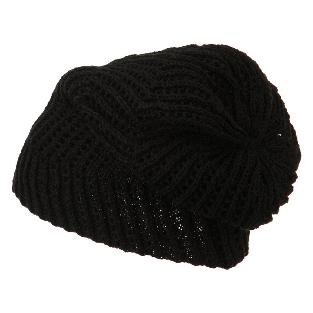 Big Size Zig Zag Vintage Reversible Beanie