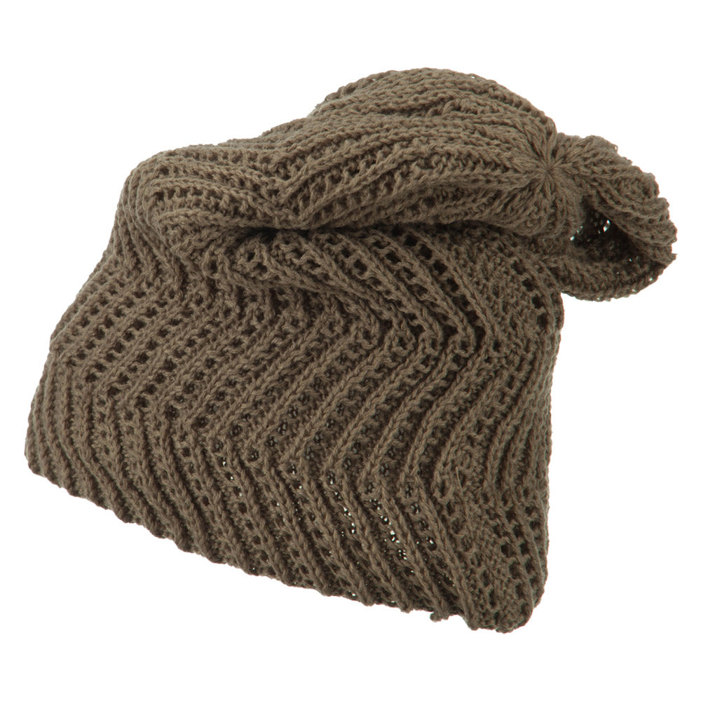 Big Size Zig Zag Vintage Reversible Beanie