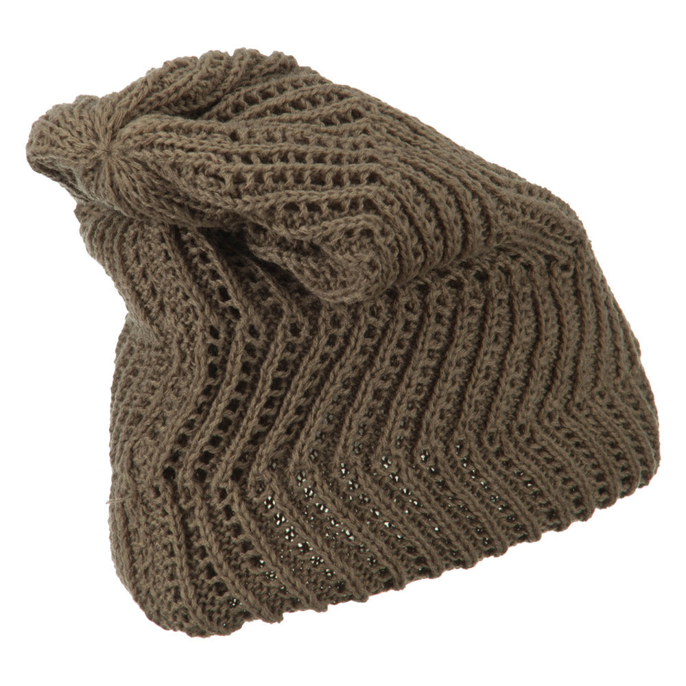 Big Size Zig Zag Vintage Reversible Beanie