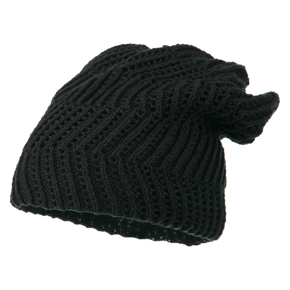 Big Size Zig Zag Vintage Reversible Beanie