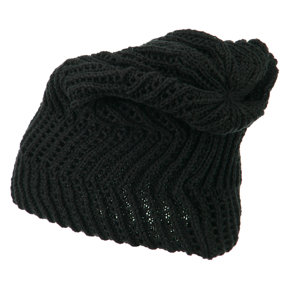 Big Size Zig Zag Vintage Reversible Beanie