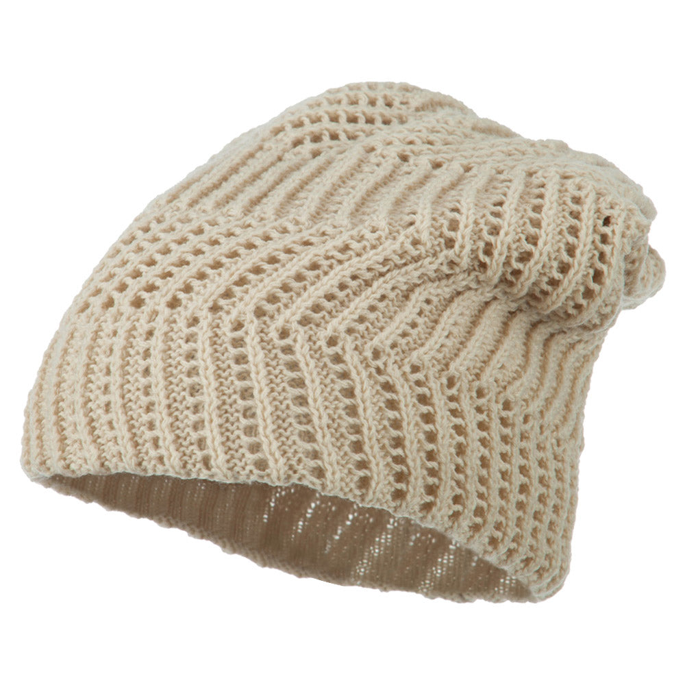 Big Size Zig Zag Vintage Reversible Beanie