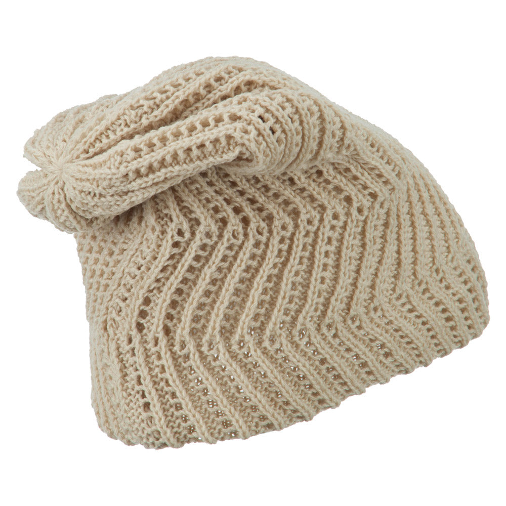 Big Size Zig Zag Vintage Reversible Beanie