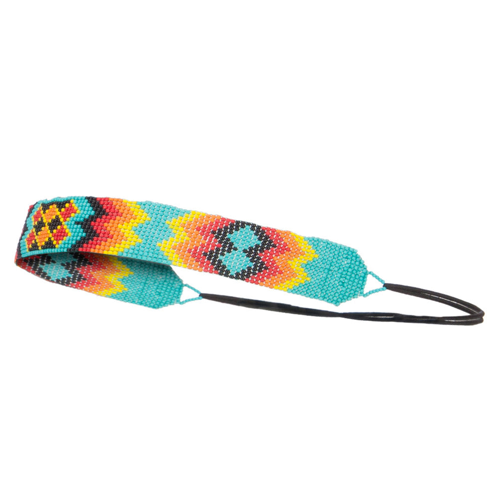 Zig Zag Beaded Elastic Headband