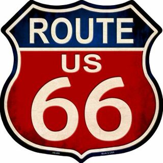 Route 66 Vintage Metal Novelty Highway Shield