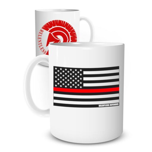 Thin Red Line American Flag Mug