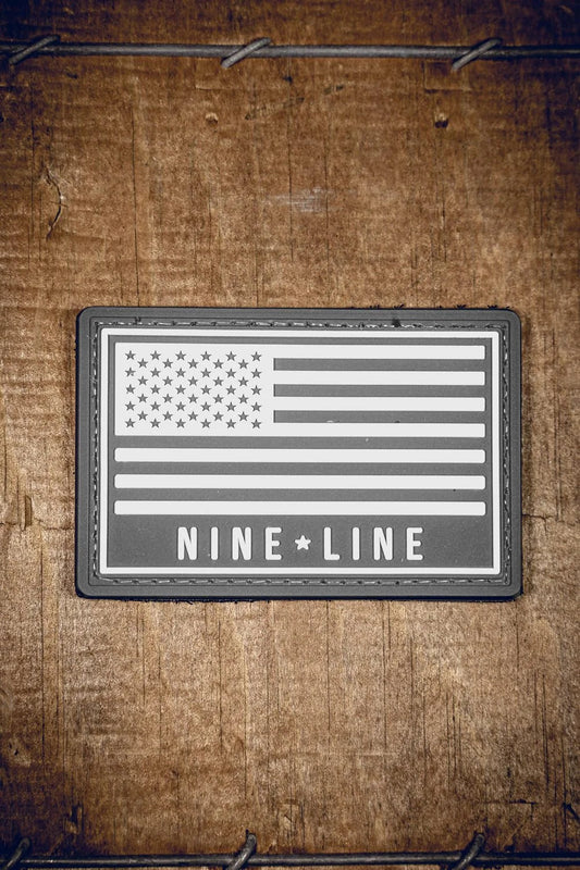 Nine Line Flag PVC Patch