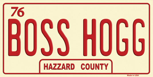 Boss Hogg Hazzard County Novelty Sticker Decal