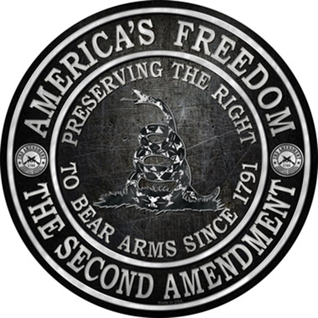 Americas Freedom Novelty Circle Sticker Decal