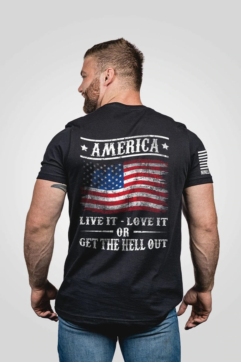 Nine Line Mens T-Shirt - Get The Hell Out