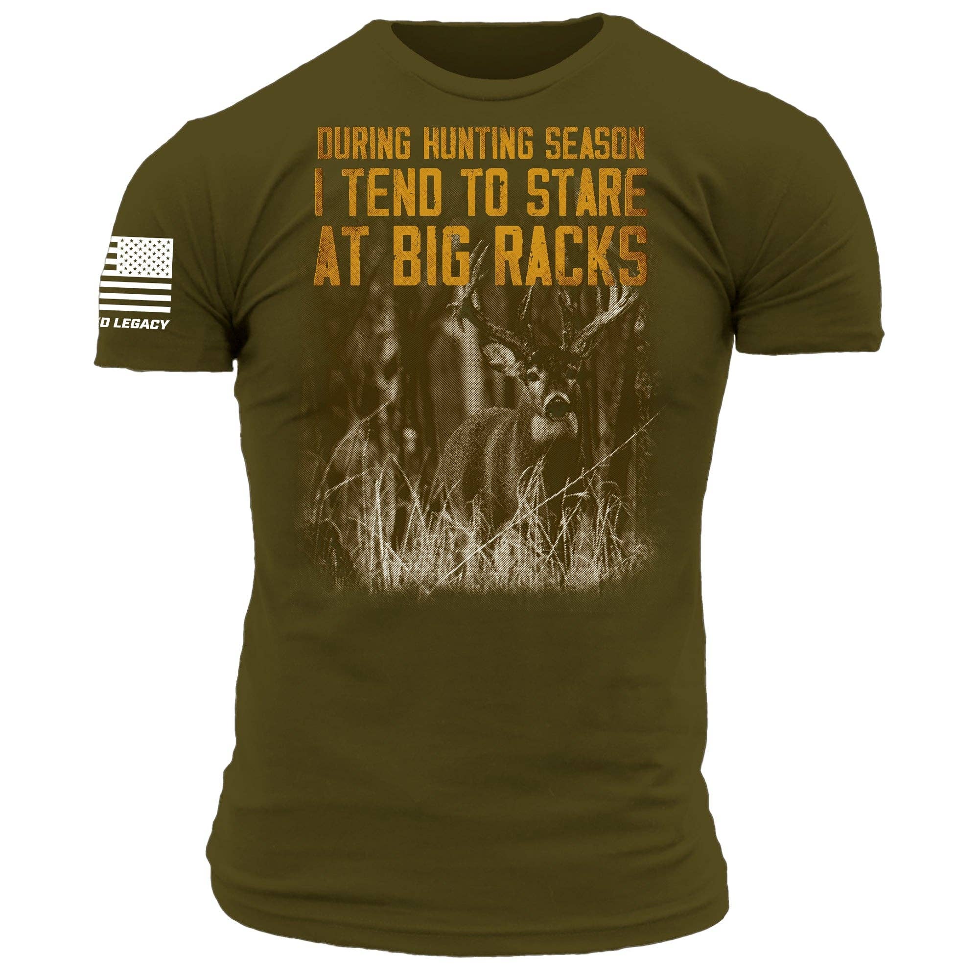 Big Racks T-Shirt - Funny Hunting Shirt | Rugged Legacy – Man Cave And ...