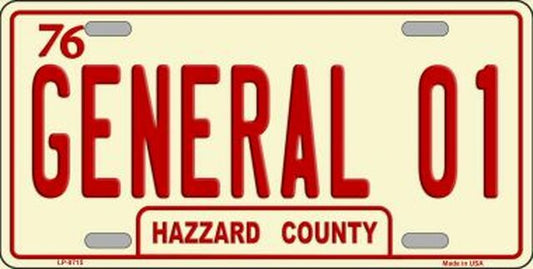 General 01 Metal Novelty License Plate