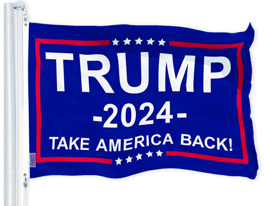 Trump Take America Back 2024 Flag Blue 3x5 feet