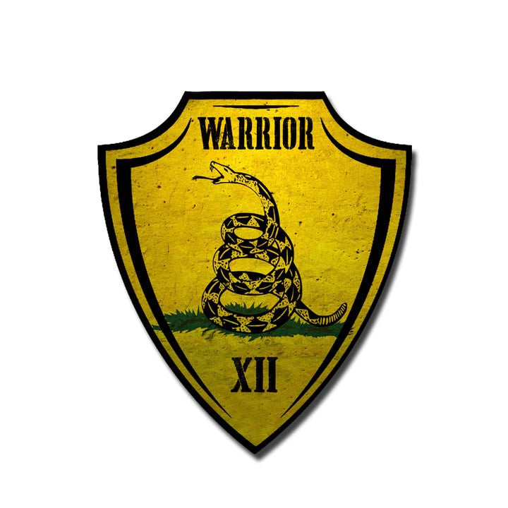 Warrior 12 DON'T TREAD ON ME DECAL