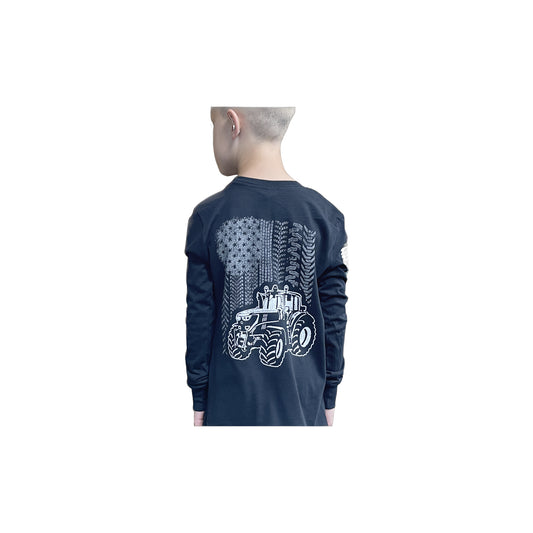 Youth Long Sleeve - Tractor Flag