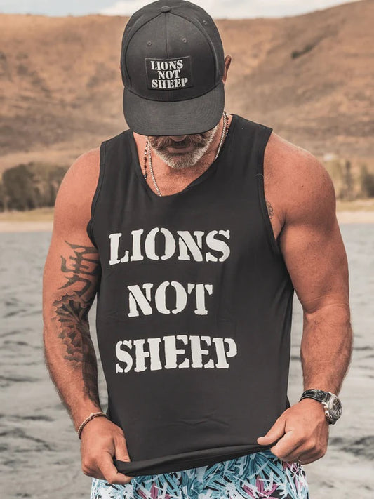 LIONS NOT SHEEP OG MENS TANK