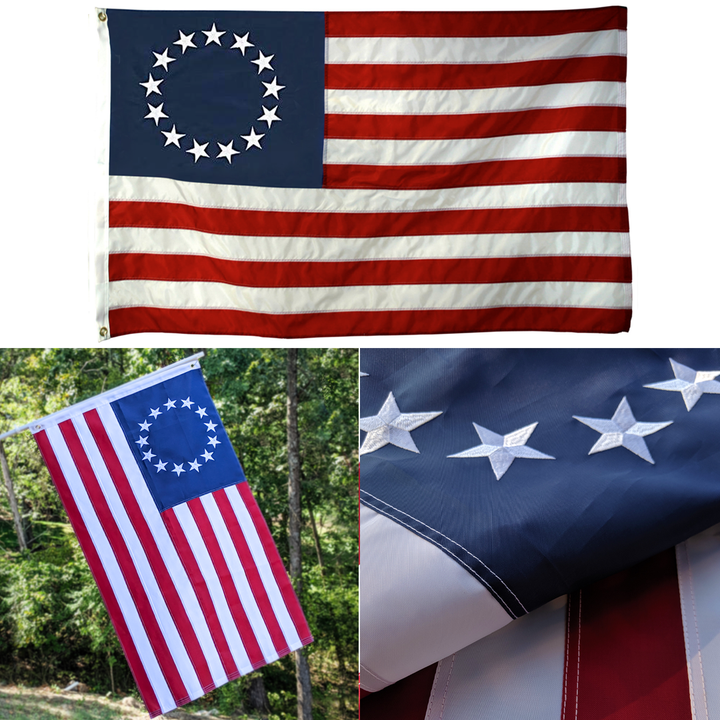 EMBROIDERED BETSY ROSS FLAG