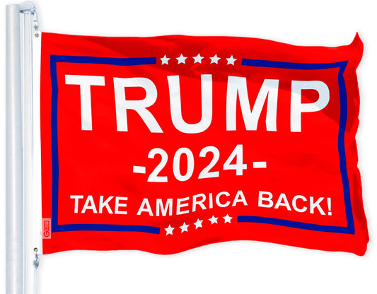 Trump Take America Back 2024 Flag Red 3x5 feet
